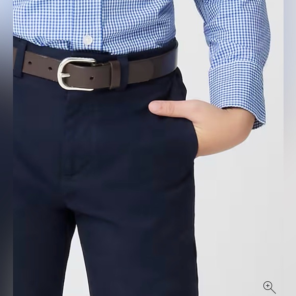 Crewcuts by J.Crew Boys Flex Chino Thompson Suit Pants Sz 2 Dark Pacific $89 NWT - Picture 3 of 13
